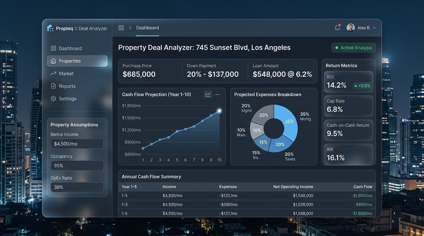 Deal Analyzer Dashboard Sample